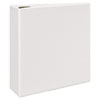 Durable View Binder with DuraHinge and EZD Rings, 3 Rings, 4" Capacity, 11 x 8.5, White, (9801)