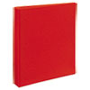 Heavy Duty View Binder w Locking 1 Touch EZD Rings 1 quot; Cap Red
