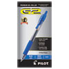 G2 Premium Retractable Gel Ink Pen Refillable Blue Ink 1mm Dozen