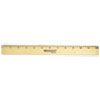 Wood Ruler with Single Metal Edge 12 quot;