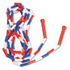 Segmented Plastic Jump Rope 16ft Red Blue White