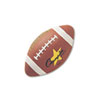 Rubber Sports Ball For Football Intermediate Size Brown
