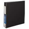 Heavy-Duty Non-View Binder with DuraHinge and One Touch EZD Rings, 3 Rings, 1.5" Capacity, 11 x 8.5, Black
