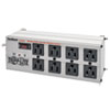Isobar Surge Protector, 8 AC Outlets, 12 ft Cord, 3,840 J, Light Gray