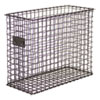 Vintage Wire Mesh File Holder, Top Loading, 6 x 13.63 x 10.13, Vintage Bronze