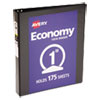 Economy View Binder with Round Rings , 3 Rings, 1" Capacity, 11 x 8.5, Black, (5710)