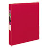 Durable Non-View Binder with DuraHinge and Slant Rings, 3 Rings, 1" Capacity, 11 x 8.5, Red
