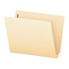 SmartShield End Tab Fastener Folders, 2 Fasteners, Letter Size, Manila Exterior, 50/Box