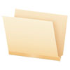 Manila Laminated Spine Shelf File Folders, Straight Tabs, Letter Size, Manila, 50/Box