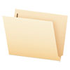Manila End Tab Expanding Fastener Folders, 2-Ply Tabs, 0.75" Expansion, 2 Fasteners, Letter Size, Manila Exterior, 50/Box