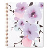 Mina Weekly/Monthly Planner, Main Floral Artwork, 11 x 8.5, White/Violet/Peach Cover, 12-Month (Jan to Dec): 2023