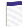 Perforated Writing Pads, Narrow Rule, 50 White 3 x 5 Sheets, Dozen
