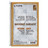 Second Nature Single Subject Wirebound Notebooks, Medium/College Rule, Light Blue Cover, (80) 9.5 x 6 Sheets