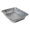 Aluminum Steam Table Pans, Half-Size Deep—120 oz., 2.56" Deep, 10.38 x 12.75, 100/Carton
