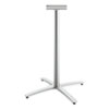 Between Standing-Height X-Base for 42" Table Tops, 32.68w x 41.12h, Silver