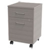 Urban Mobile File Pedestal, Left or Right, 2-Drawers: Box/File, Legal/A4, Ash, 16" x 15.25" x 23.75"