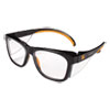 Maverick Safety Glasses, Black/Orange, Polycarbonate Frame, 12/Box