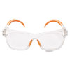 Maverick Safety Glasses, Clear/Orange, Polycarbonate Frame, 12/Box