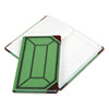 Boorum & Pease&reg; Record and Account Book with Green and Red Cover