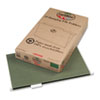 EarthWise 100% recycled colored hanging file folders with 1/2" expansion and 1/5 cut tabs. Includes color-matched plastic tabs and white inserts.