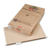EarthWise 100% recycled colored hanging file folders with 1/2" expansion and 1/5 cut tabs. Includes color-matched plastic tabs and white inserts.