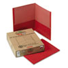 100% recycled paper twin-pocket portfolio with die-cut business card holder.