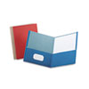 100% recycled paper twin-pocket portfolio with die-cut business card holder.