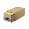 Storage drawers for moderate use and higher stacking needs.