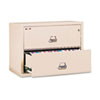 Two Drawer Lateral File 37 1 2w x 22 1 8d UL Listed 350 176; Ltr Legal Parchment