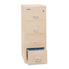 Four Drawer Vertical File 20 13 16w x 25d UL 350 176; for Fire Legal Parchment