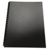 100% Recycled Poly Binding Cover, 11 x 8-1/2, Black, 25/Pack