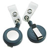 GBC&reg; BadgeMates&trade; Plastic Retractable Name Badge Reel with Snap Closure