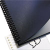 Leather look premium heavyweight paper covers for binding systems.