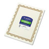 Parchment Paper Certificates 8 1 2 x 11 Optima Gold Border 25 Pack