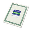 Parchment Paper Certificates 8 1 2 x 11 Optima Green Border 25 Pack