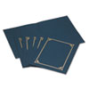 Certificate Document Cover 12 1 2 x 9 3 4 Navy Blue 6 Pack