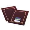 Certificate Document Cover 12 1 2 x 9 3 4 Burgundy 6 Pack