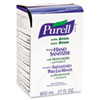 Instant hand sanitizer refill for 800-ml bag-in-box dispenser.