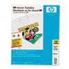 HEWC6049A - Iron-On Transfers, 8-1/2 x 11, White, 12/Pack