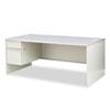 38000 Series Left Pedestal Desk, 72" x 36" x 29.5", Light Gray