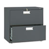 HON672LS - 600 Series Two-Drawer Lateral File, 30w x19-1/4d, Charcoal