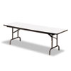 Premium Wood Laminate Folding Table Rectangular 72w x 30d x 29h Gray Charcoal