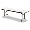 Premium Wood Laminate Folding Table Rectangular 96w x 30d x 29h Gray Charcoal