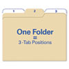 Findit File Folders 1 3 Cut 11 Pt Stock Letter Manila 80 Pack