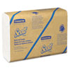 Folded, embossed white paper towels.