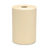 100% Recycled Fiber Hard Roll Towels Natural 8 quot; x 800ft 12 Rolls Carton