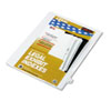 80000 Series Legal Index Dividers Side Tab Printed quot;X quot; White 25 Pack