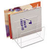Clear Acrylic Desk File Three Sections 8 x 6 1 2 x 7 1 2 Clear