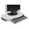 CRT LCD Stand with Keyboard Storage 23 x 13 1 4 x 3 Gray