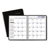 DayMinder Monthly Planner with Notes Column, Ruled Blocks, 8.75 x 7, Black Cover, 12-Month (Jan to Dec): 2023